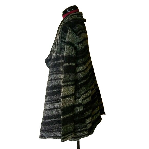 360 Sweater Cardigan Multicolor Women Size Large Wool Blend Open Front - Picture 10 of 12